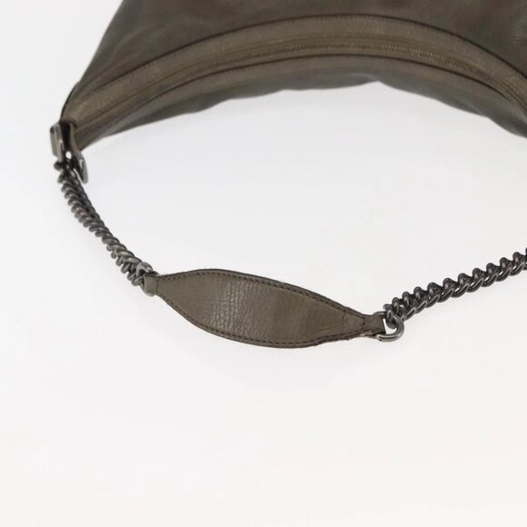 GUCCI Soho Chain Shoulder Bag Leather Gray 326706 Auth 146271 - Picture 8 of 16